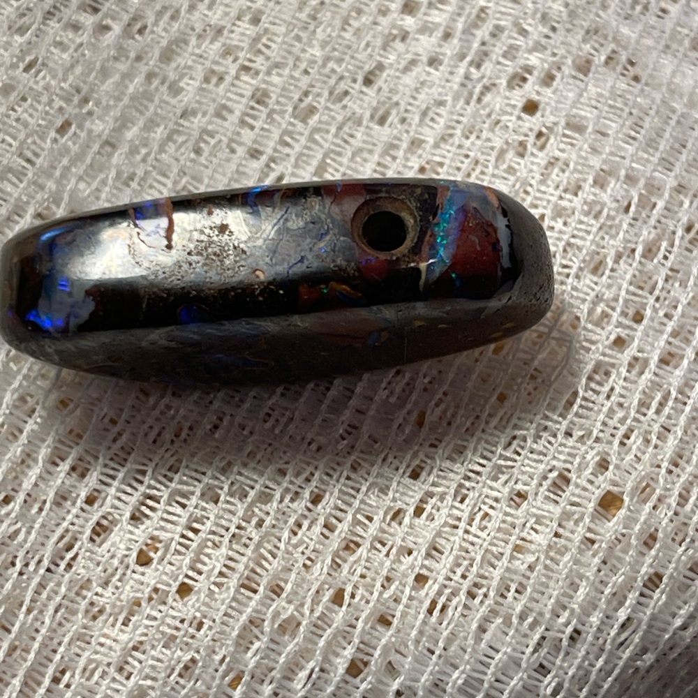 Polished Australian Boulder Opal Pendant - Picture 11 of 14